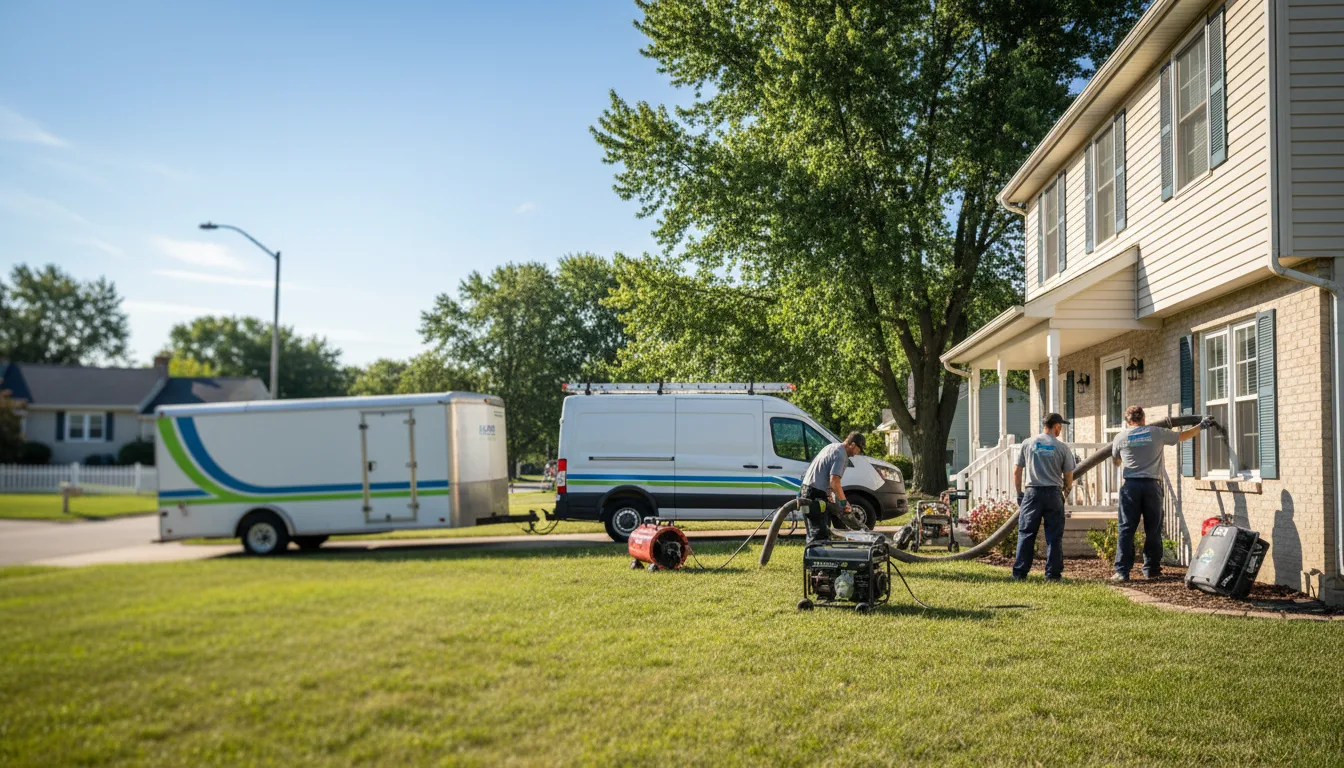 Flooded Basement Restoration And Cleanup With Repair in Middleport, OH near me